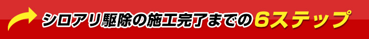 シロアリ駆除の施工完了までの6ステップ